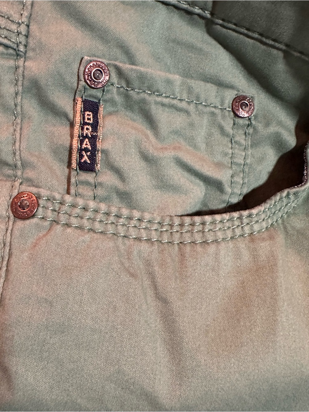 Brax Chino Pants Mens Sz 36x36 Cooper Fancy Regular Straight Green - Picture 4 of 5